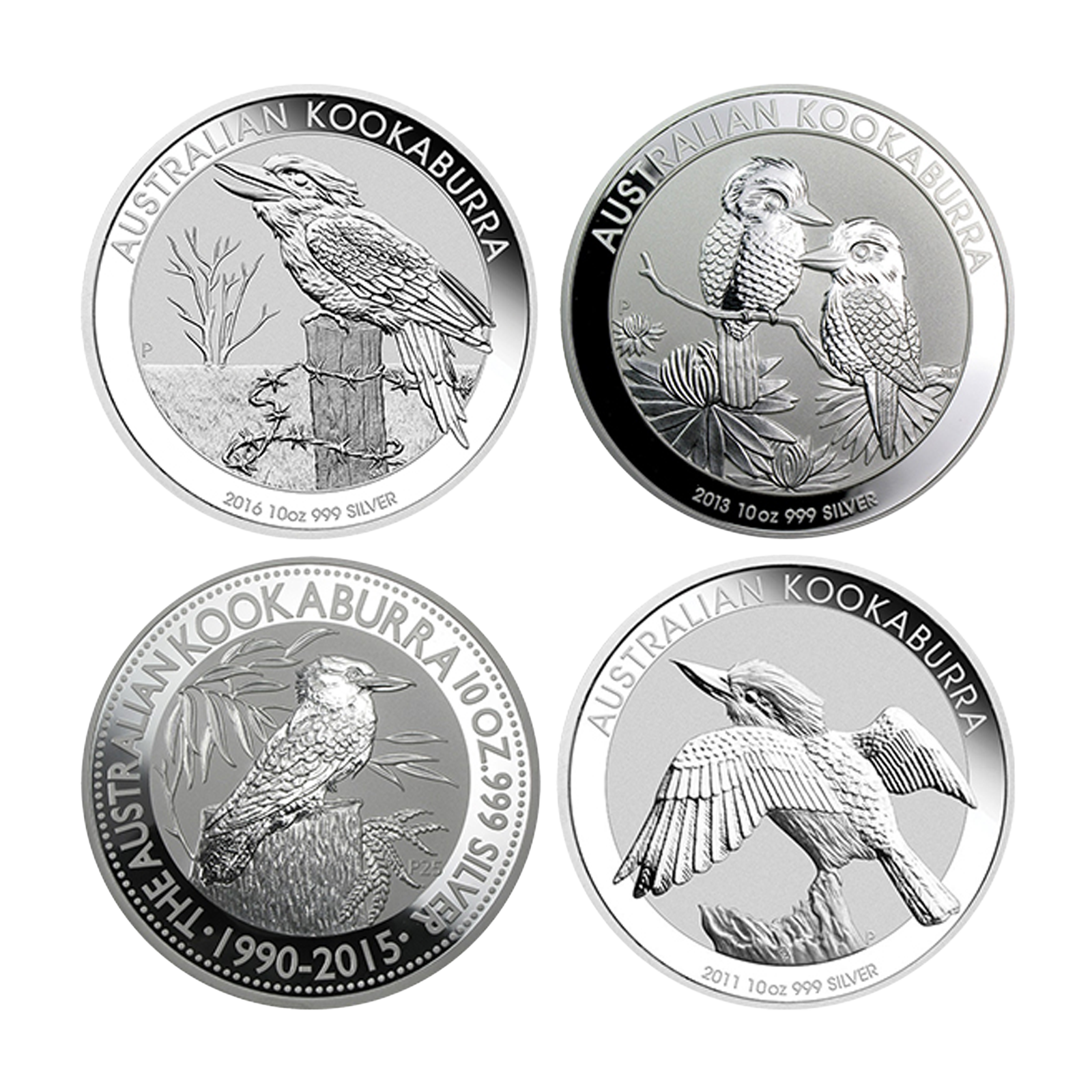 10 oz Silver Australian Kookaburra Coins (Random Year), image 0