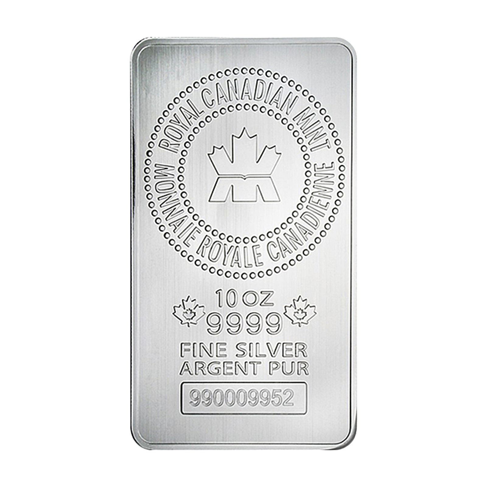 10 oz Royal Canadian Mint Silver Bars, image 0