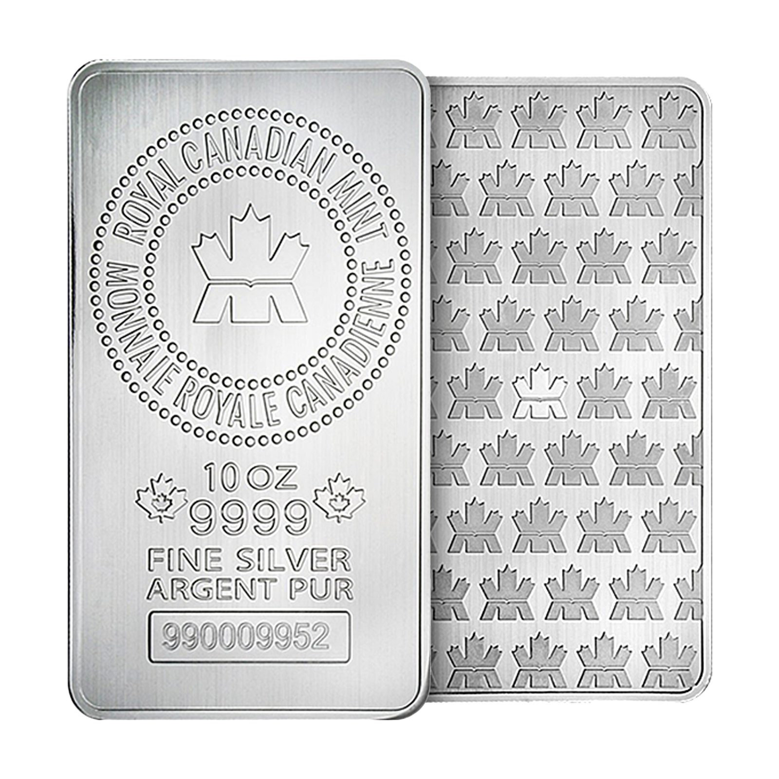 10 oz Royal Canadian Mint Silver Bars, image 2