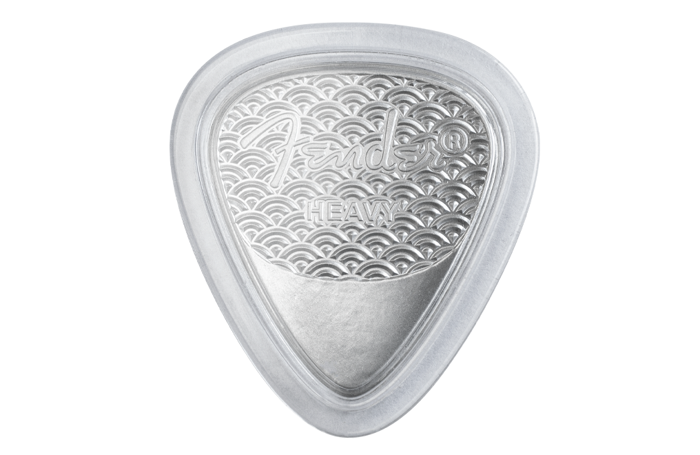 Buy 10g Sterling Silver Playable Fender® 351 Heavy Guitar Pick (2021), image 4