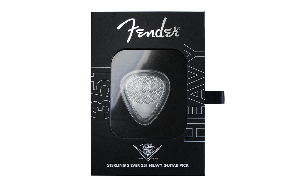 Buy 10g Sterling Silver Playable Fender® 351 Heavy Guitar Pick (2021), image 6