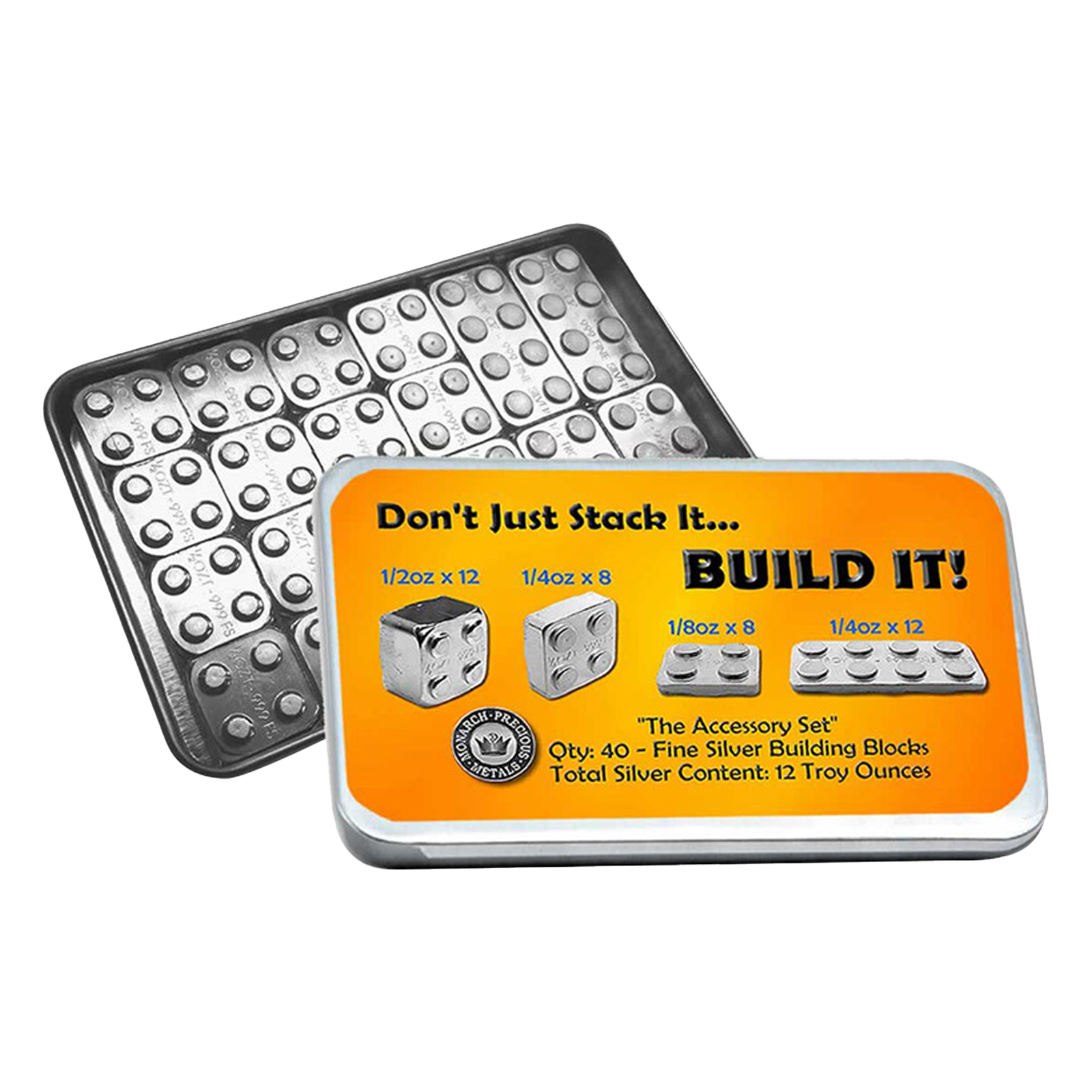 Buy 12 oz Building Block Bars Accessory Set .999, image 0