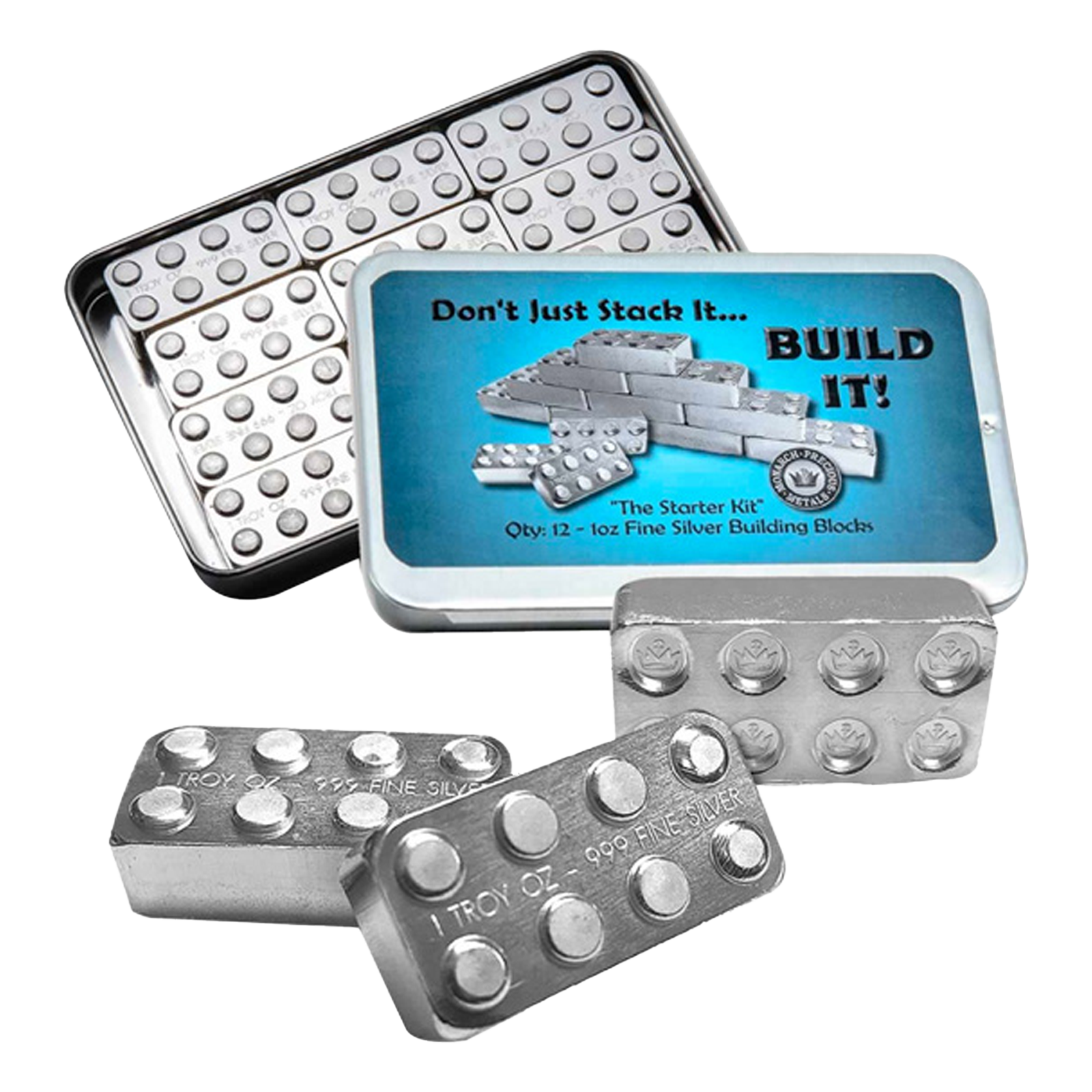 Buy 12 oz Building Block Bars Set .999 (12 x 1 oz), image 0