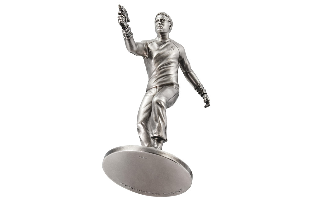 Buy 150 g Silver Captain Kirk Miniature, image 1