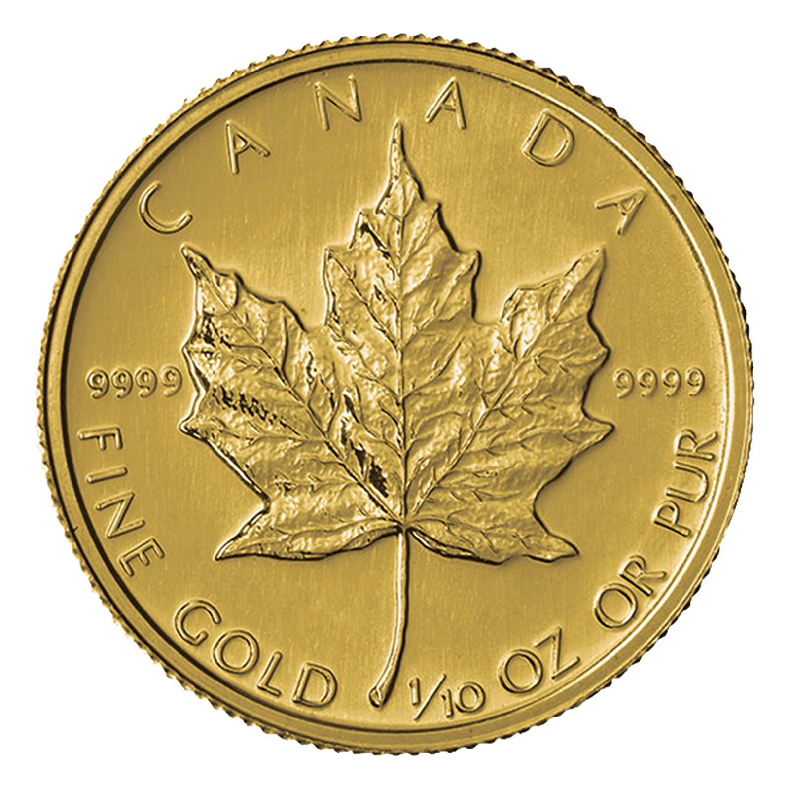 1/10 oz Canadian Gold Maple Leaf Coins, image 0