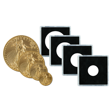 1/10 oz Gold American Eagle Coin Capsules for 17 mm Diameter Coins, image 0