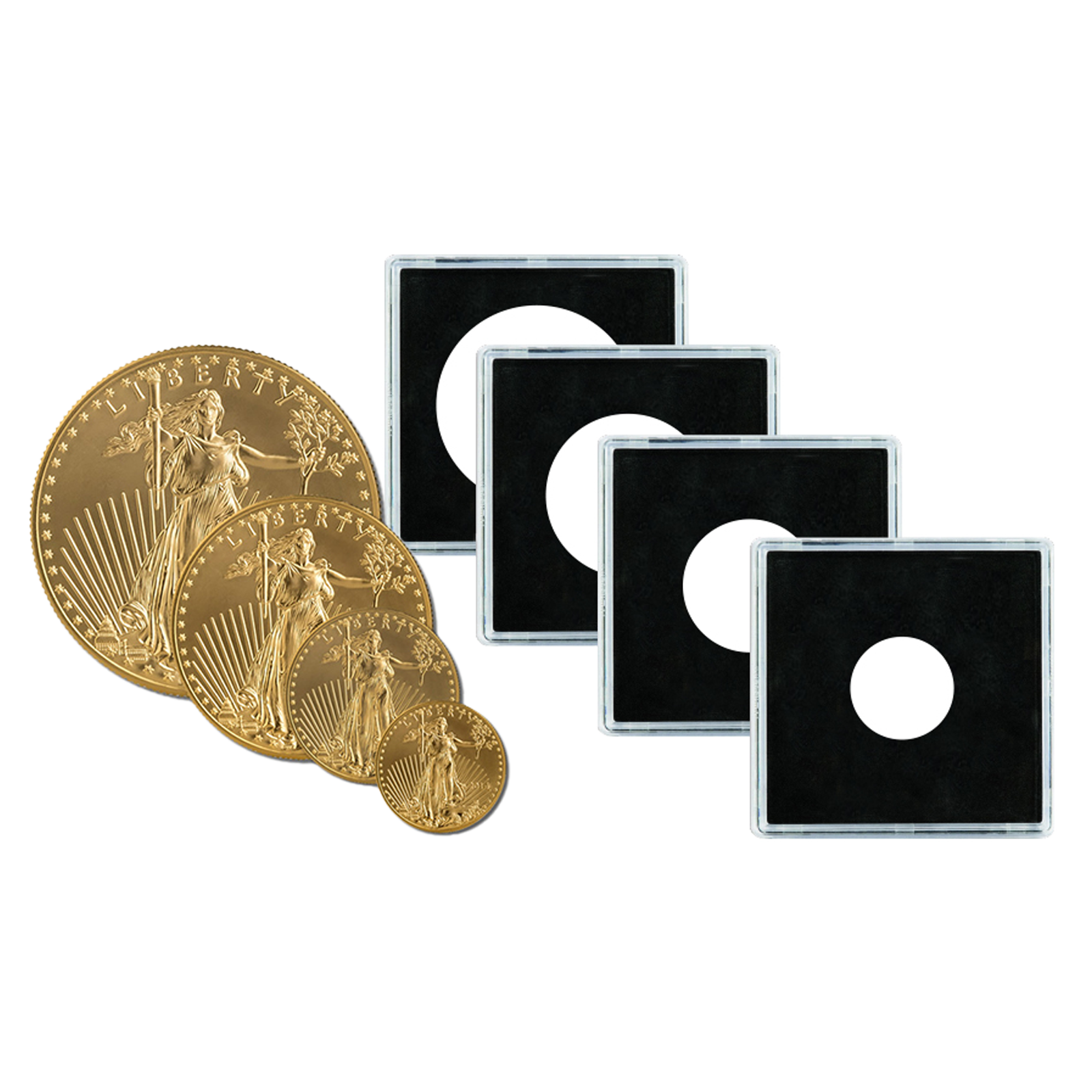 Coin Capsules for 1/2 oz Gold Eagle Coins and other 27 mm Diameter Coins, image 0