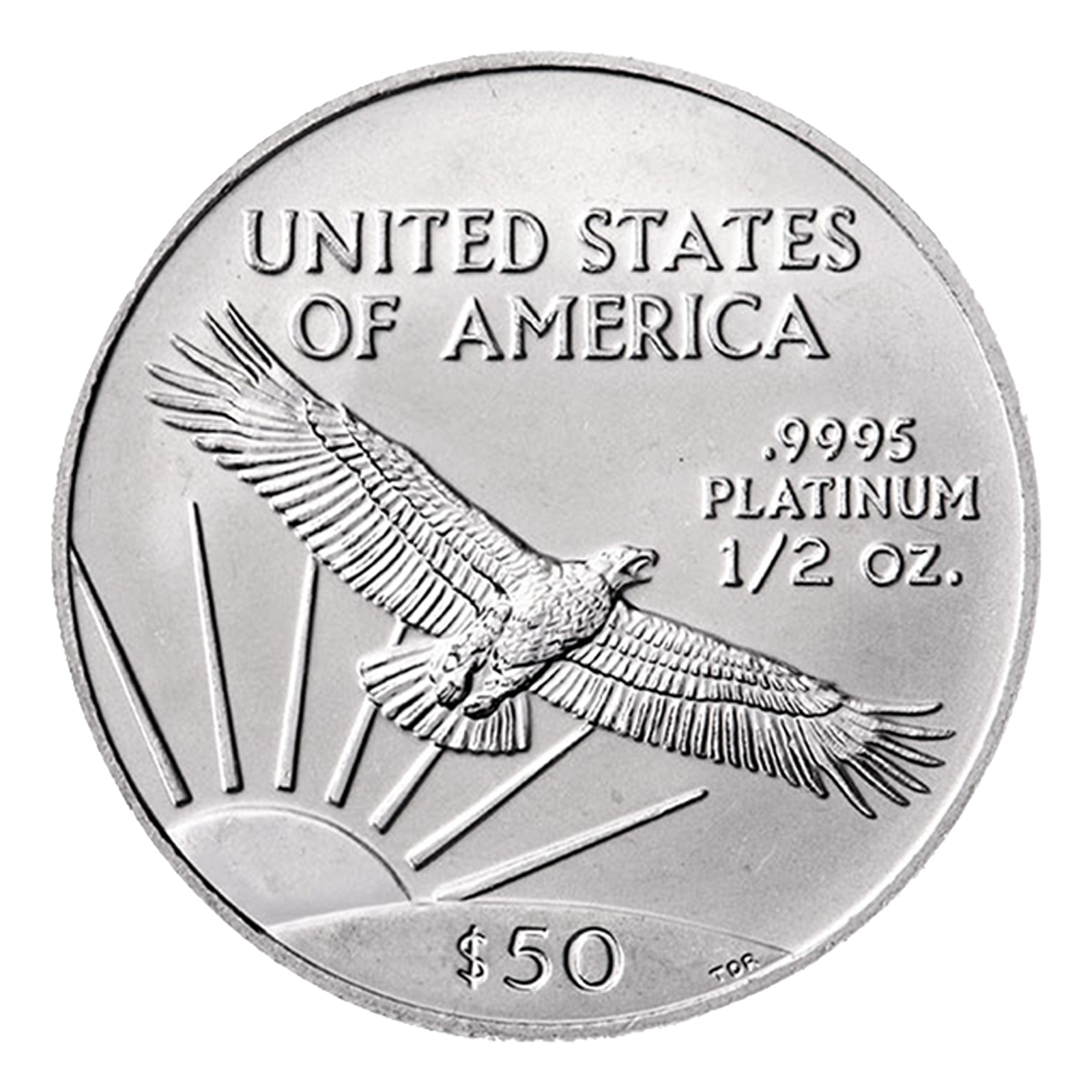 1/2 oz American Platinum Eagle Coins, image 0