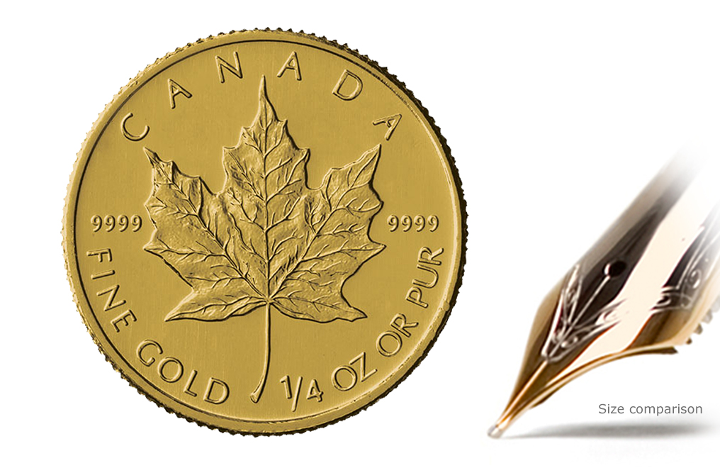 Sell 1/4 oz Gold Canadian Maple Leaf Coins, image 0