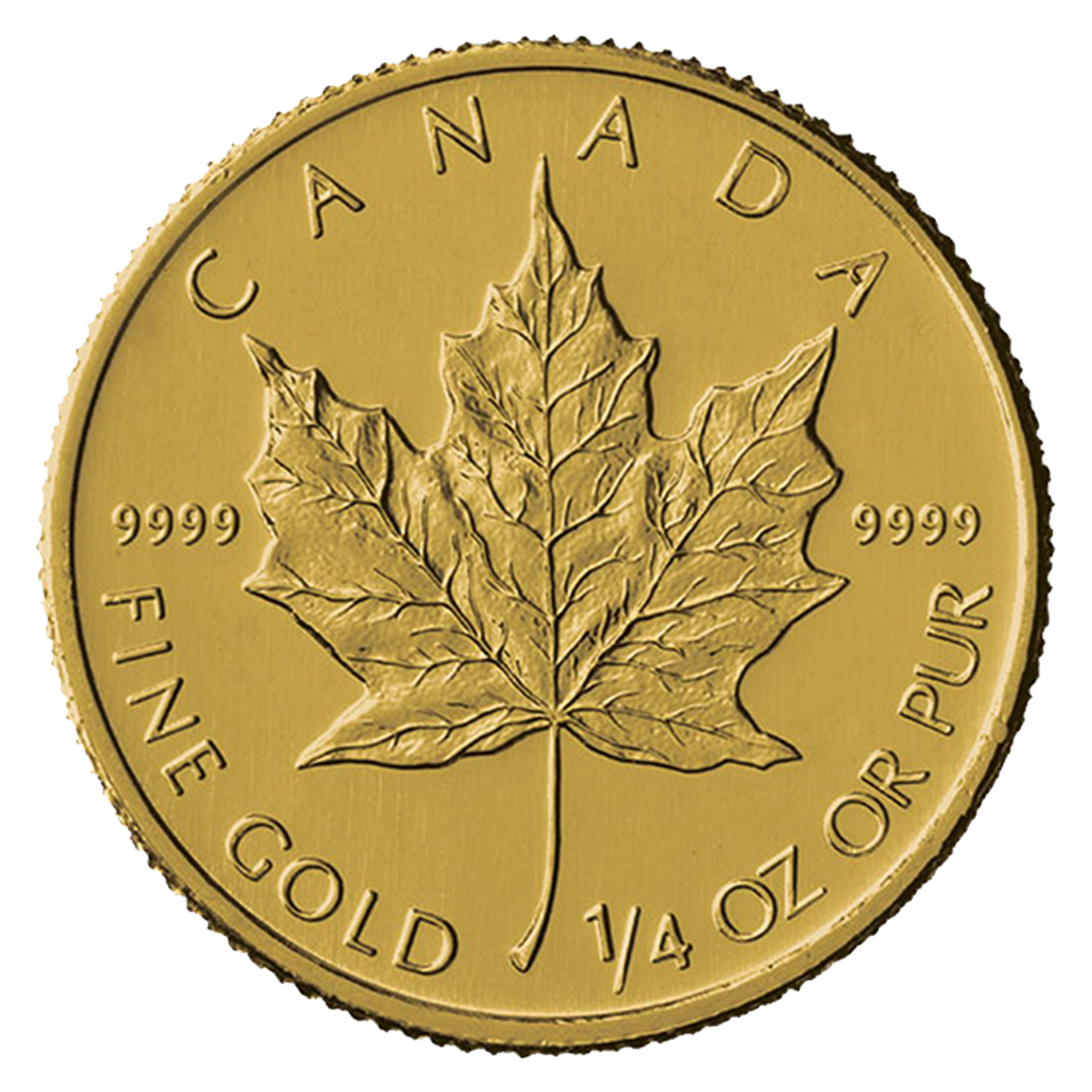 1/4 oz Gold Canadian Maple Leaf Coins, image 0