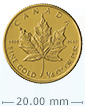1/4 oz Gold Canadian Maple Leaf Coin