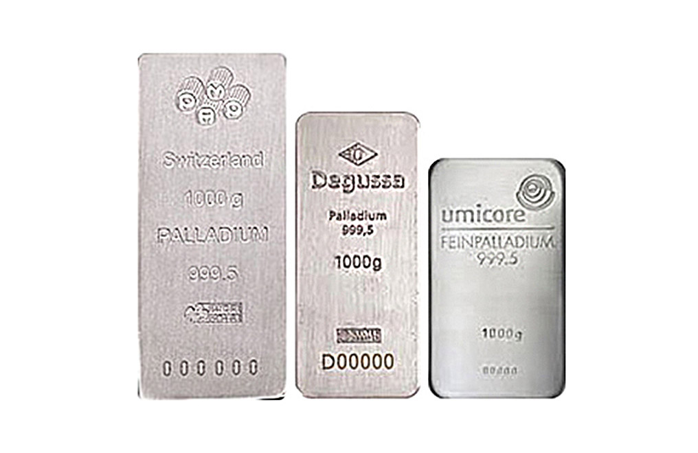 Sell 1 kilo Palladium Bars, image 0