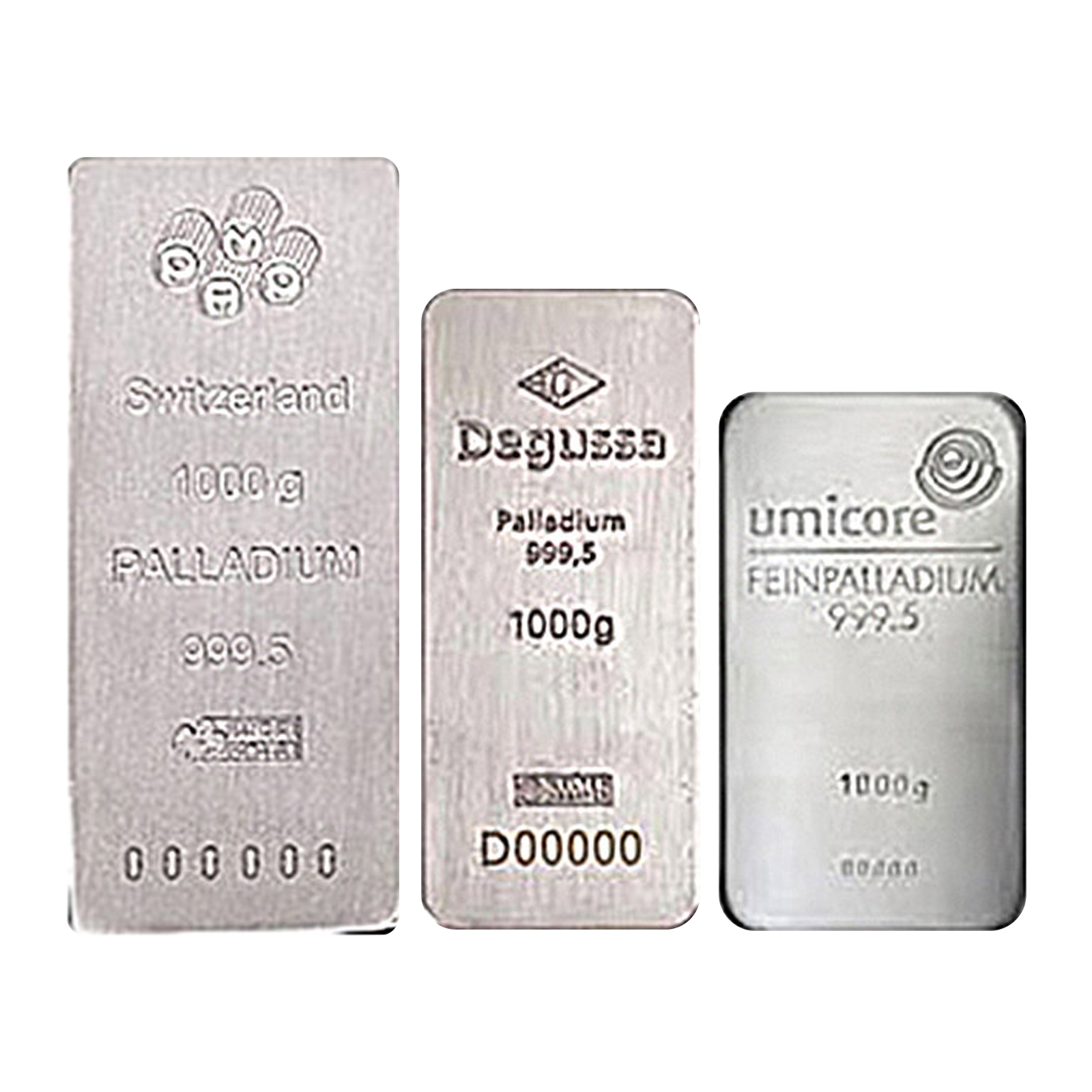 1 kilo Palladium Bars, image 0
