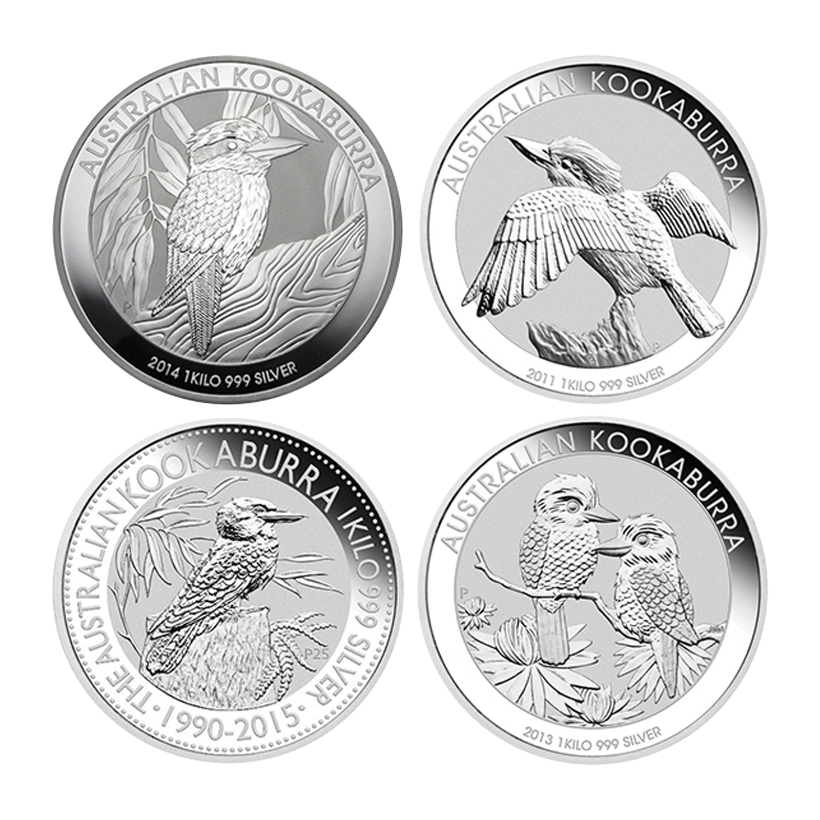 Australian 1 kilo Silver Kookaburra Coins (Random Year), image 0