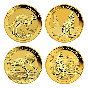 1 oz Gold Kangaroo Coins (Random Year), image 0