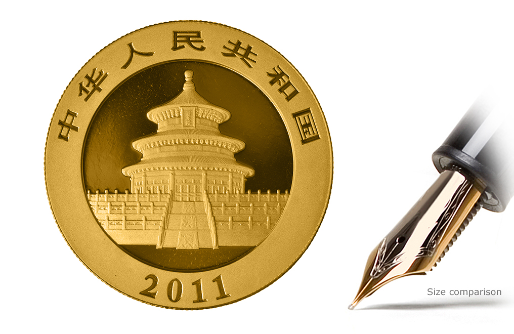 Buy 1 oz Gold Panda Coins, image 1
