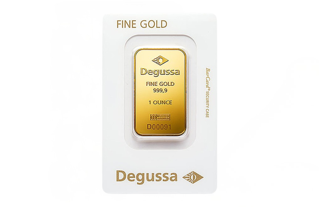 Buy 1 oz Gold Bars by Degussa, image 0
