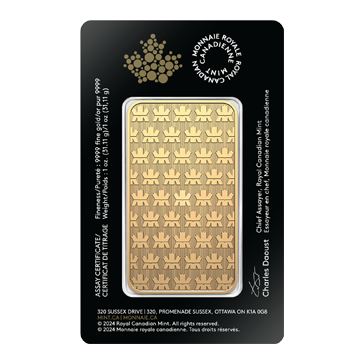 1 oz Gold Bar - Royal Canadian Mint, image 1