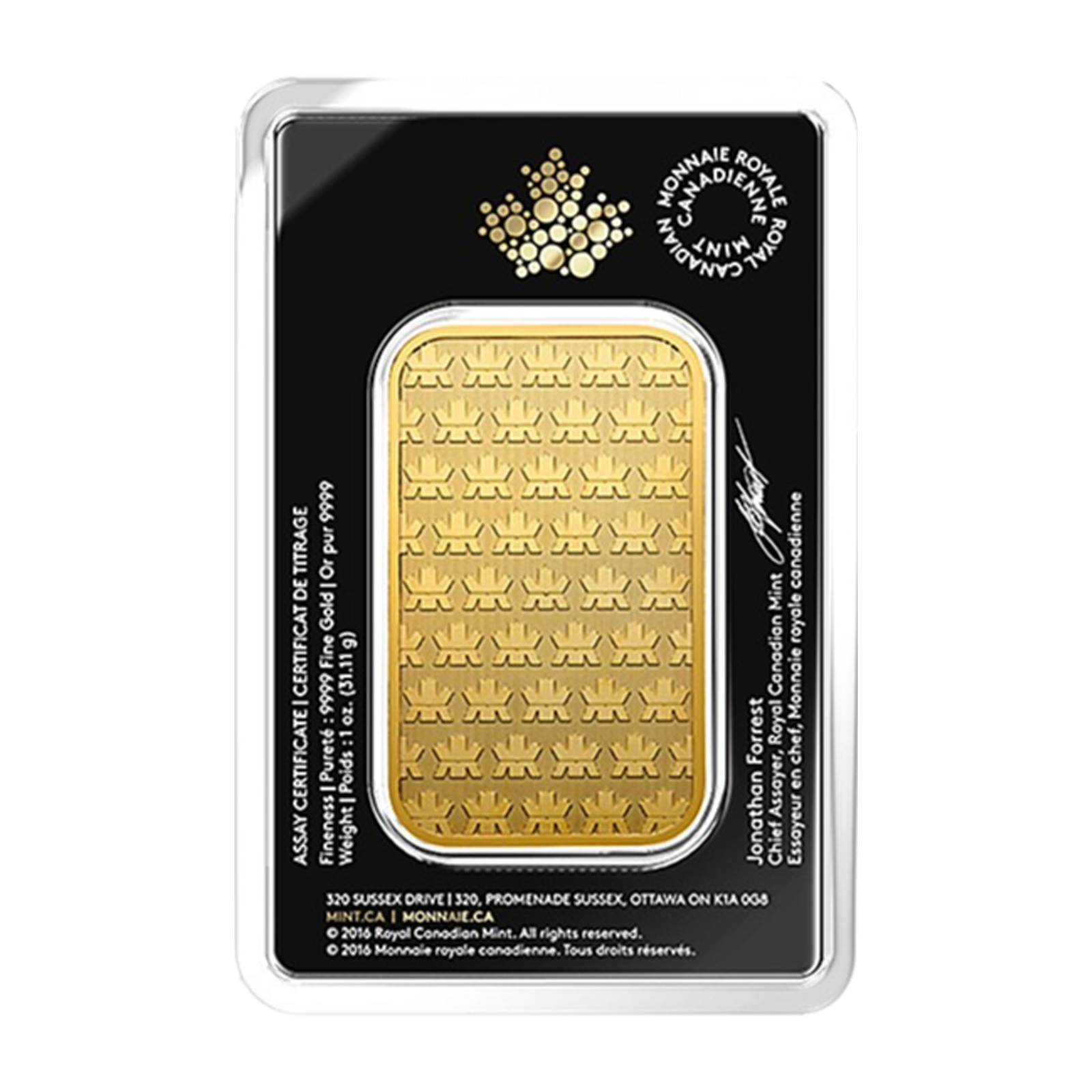 1 oz Gold Bar - Royal Canadian Mint, image 3