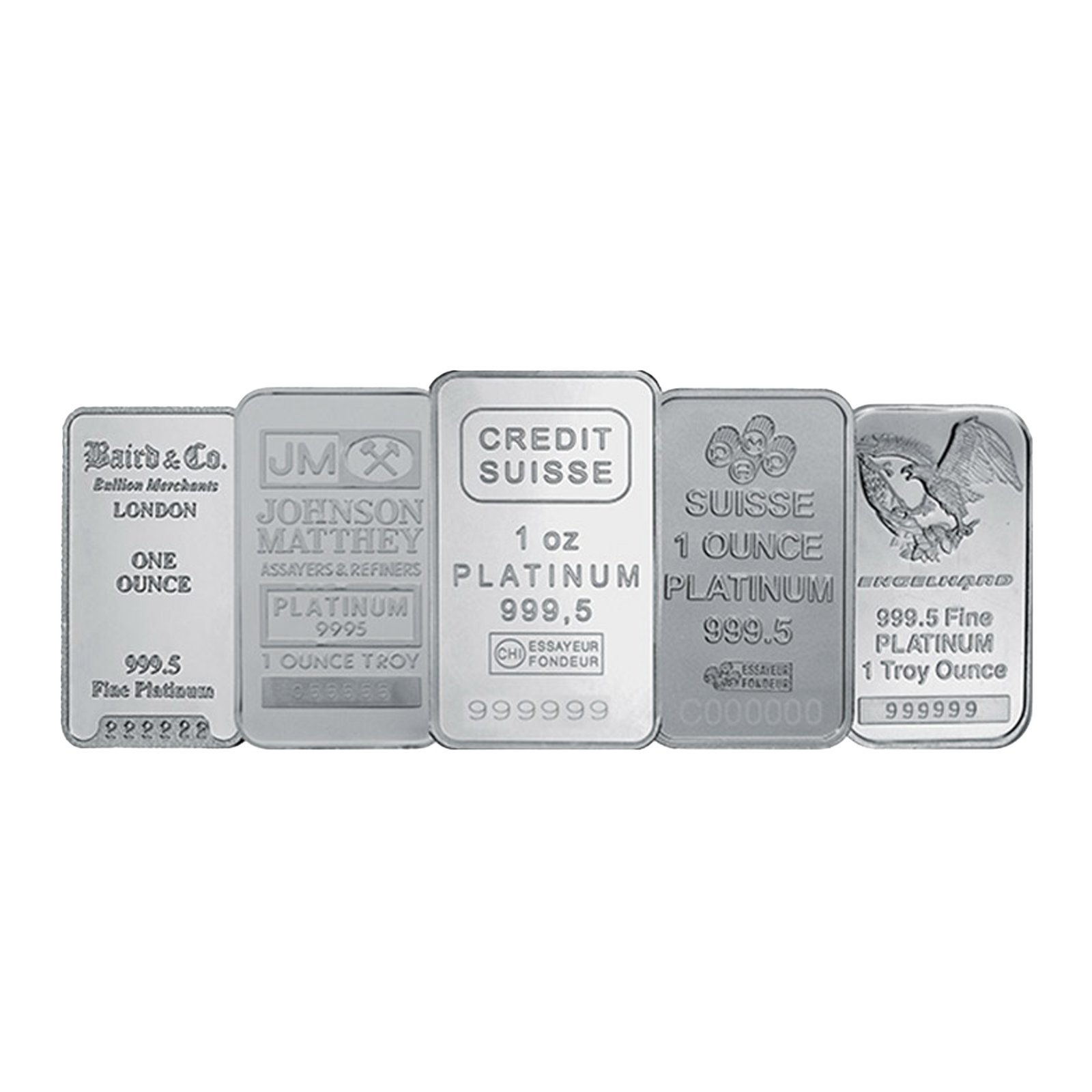 1 oz Platinum Bars, image 0