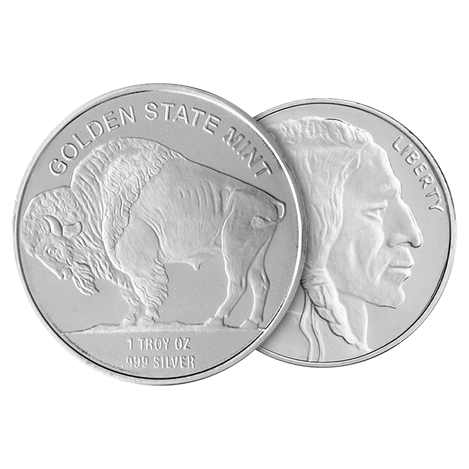 1 oz Silver Buffalo Rounds, image 2