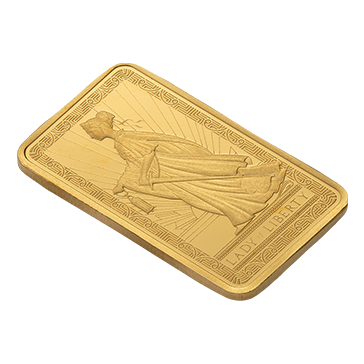 Buy 2.5 g Gold Lady of Liberty Bar, image 4