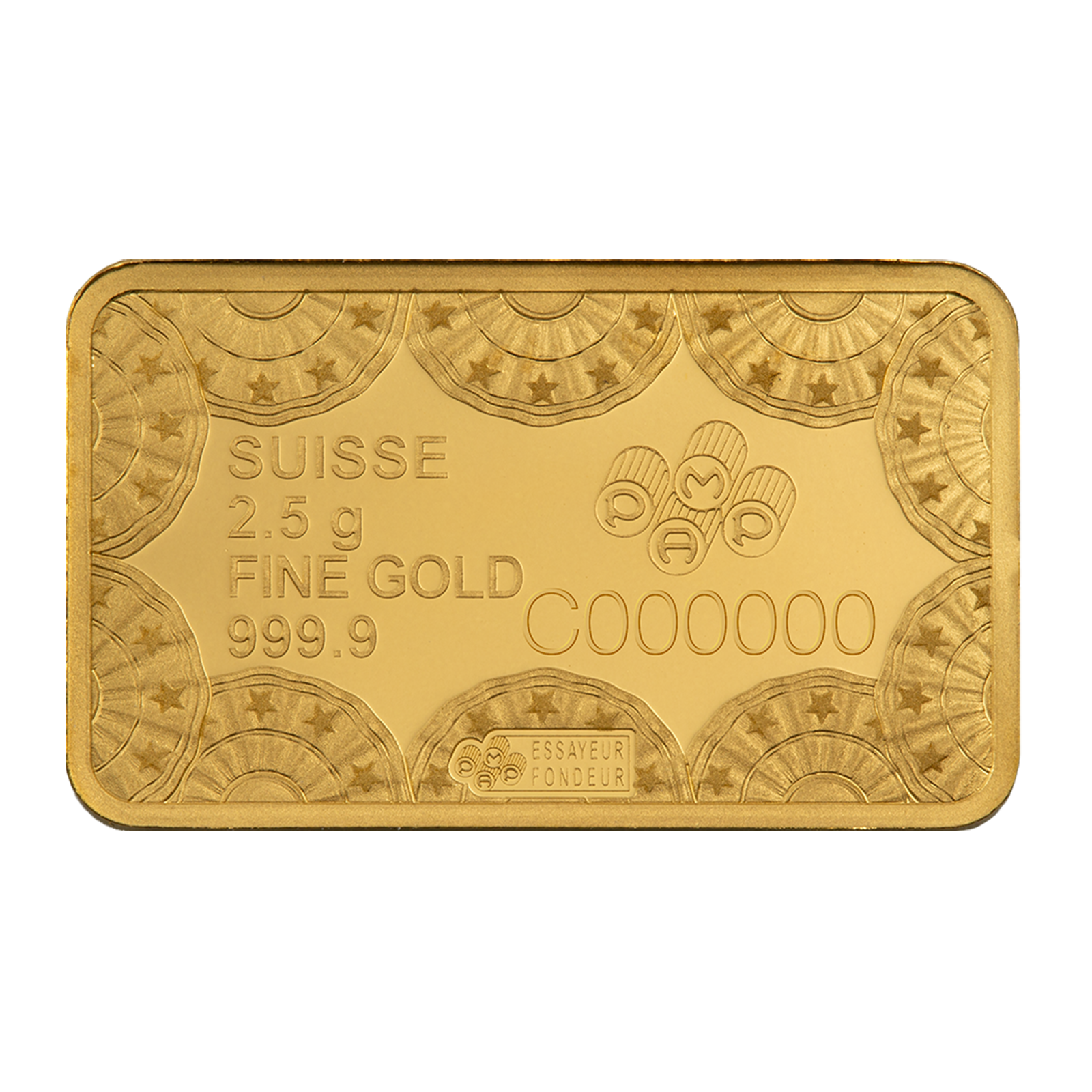 2.5 g Gold 250th Anniversary of the United States Vintage Heraldic Bald Eagle Bar, image 3