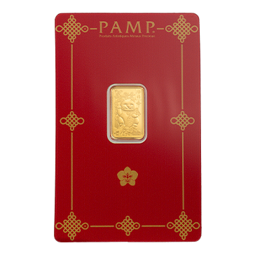 2.5 g PAMP Gold Lucky Cat Bar