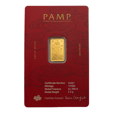 Buy 2.5 g PAMP Gold Lucky Cat Bar, image 1