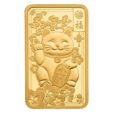 Buy 2.5 g PAMP Gold Lucky Cat Bar, image 2