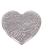 2 oz Pure Silver Heart (Bar) Medallion
