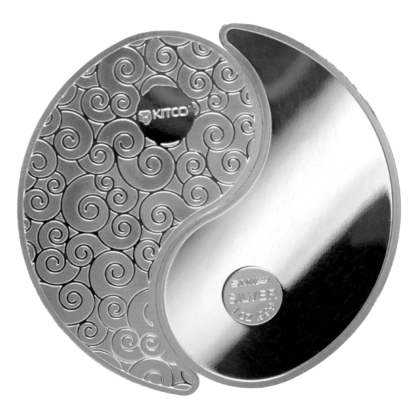 Buy 2 oz Silver Rounds Yin Yang, image 0