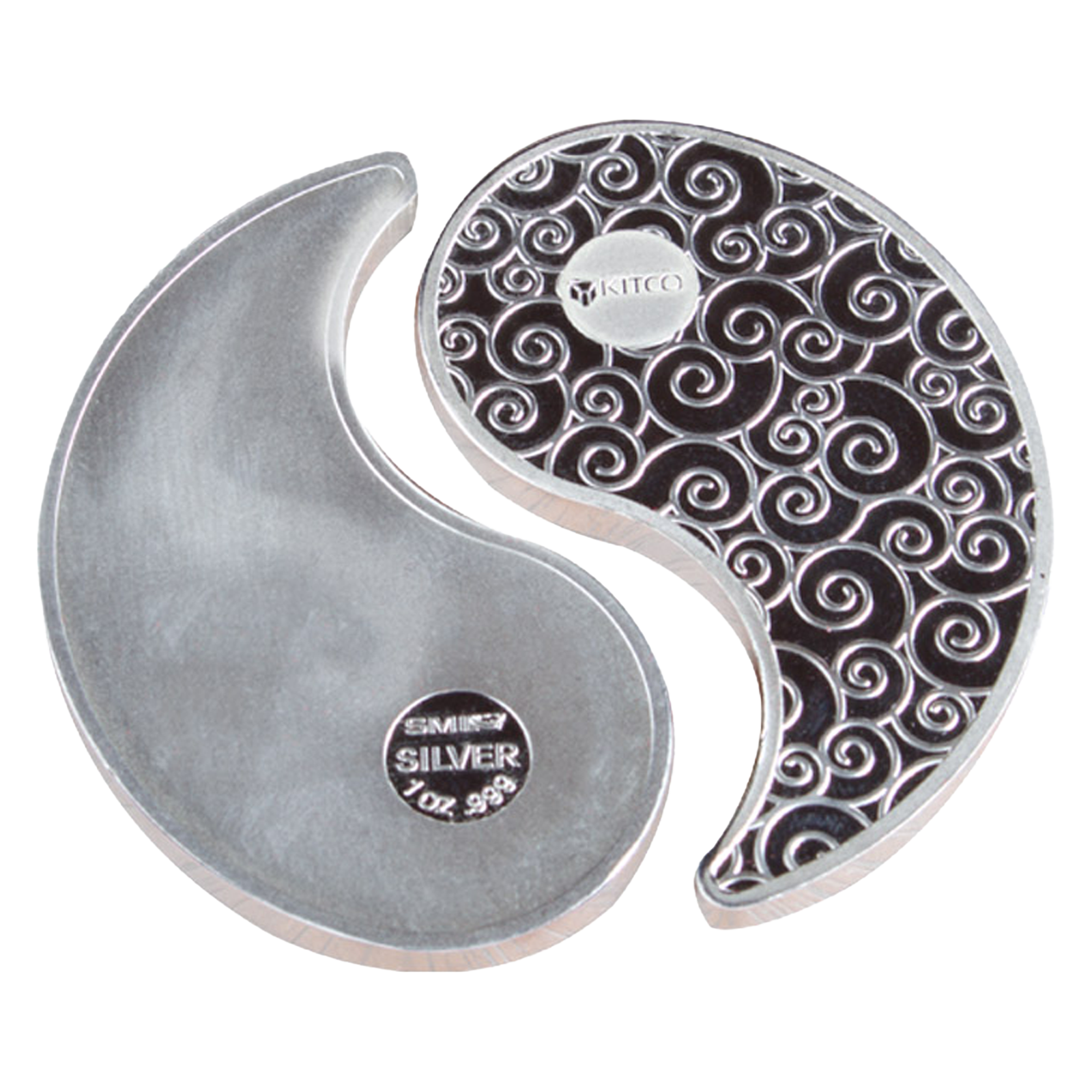 Buy 2 oz Silver Rounds Yin Yang, image 1