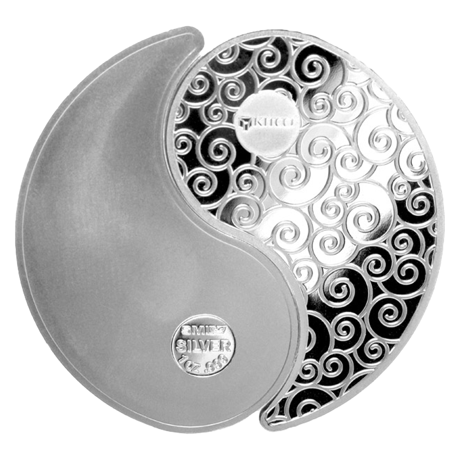 Buy 2 oz Silver Rounds Yin Yang, image 2