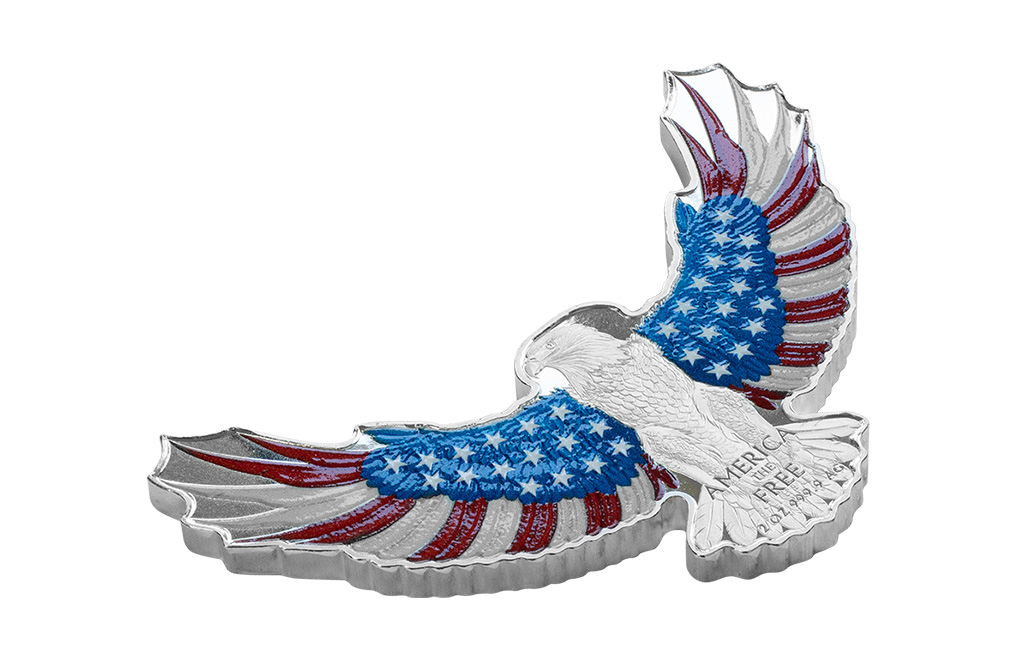 Buy 2 oz Silver America the Free Bald Eagle Coin (2024), image 3