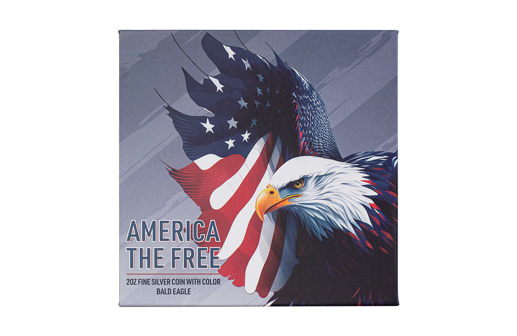 Buy 2 oz Silver America the Free Bald Eagle Coin (2024), image 6