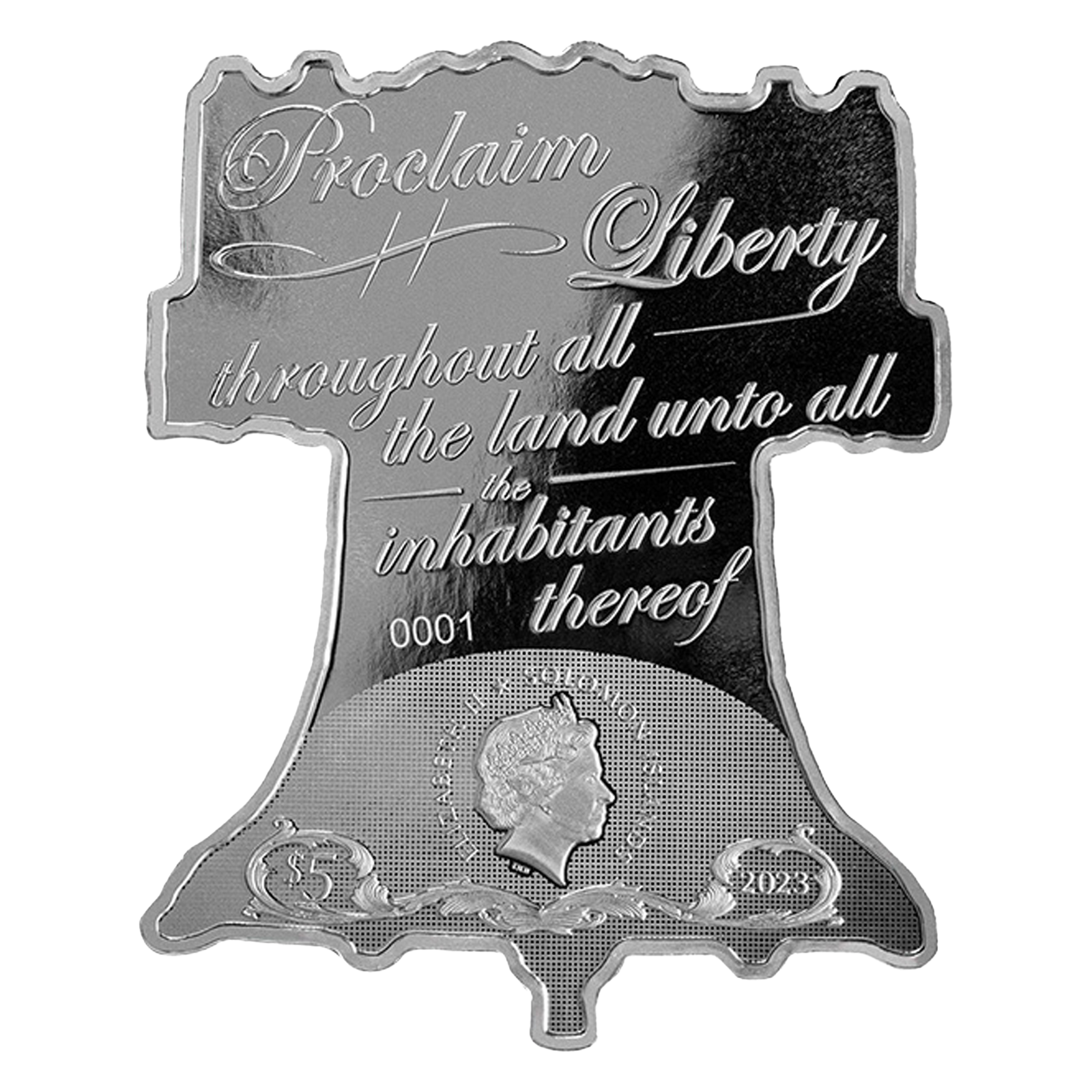 2 oz Silver America the Free Liberty Bell Coin (2023), image 1