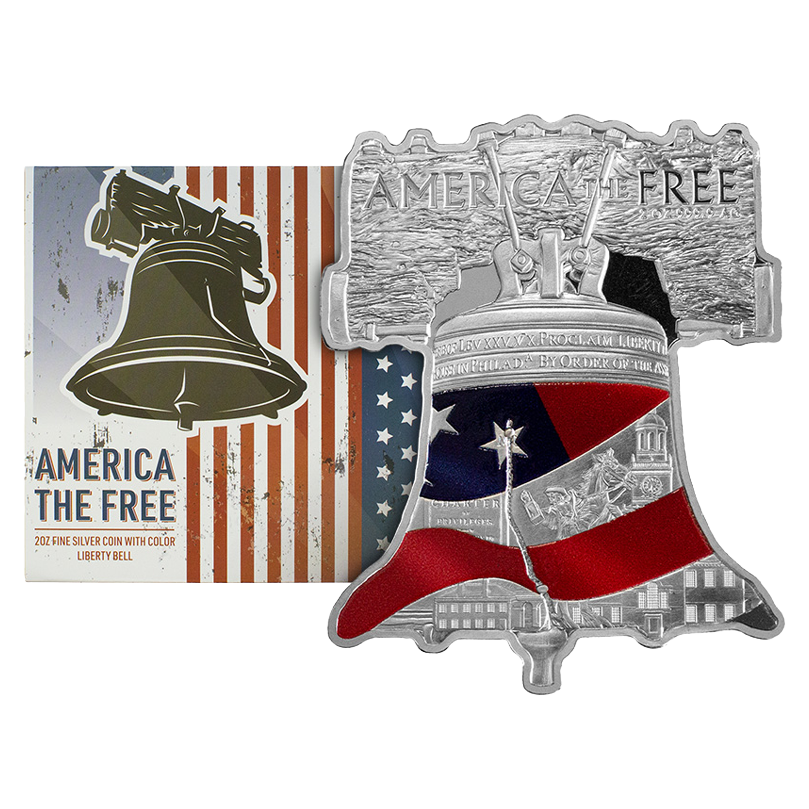2 oz Silver America the Free Liberty Bell Coin (2023), image 2