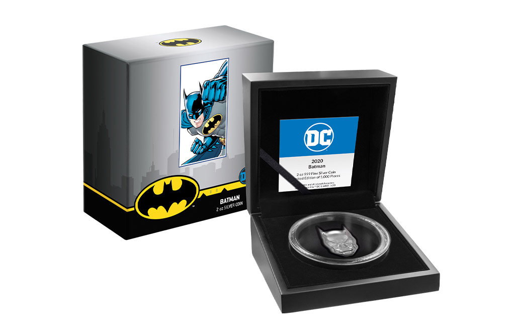 Buy 2 oz Silver BATMAN™ Mask Shaped Coin (2020), image 3