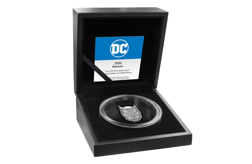 Buy 2 oz Silver BATMAN™ Mask Shaped Coin (2020), image 4