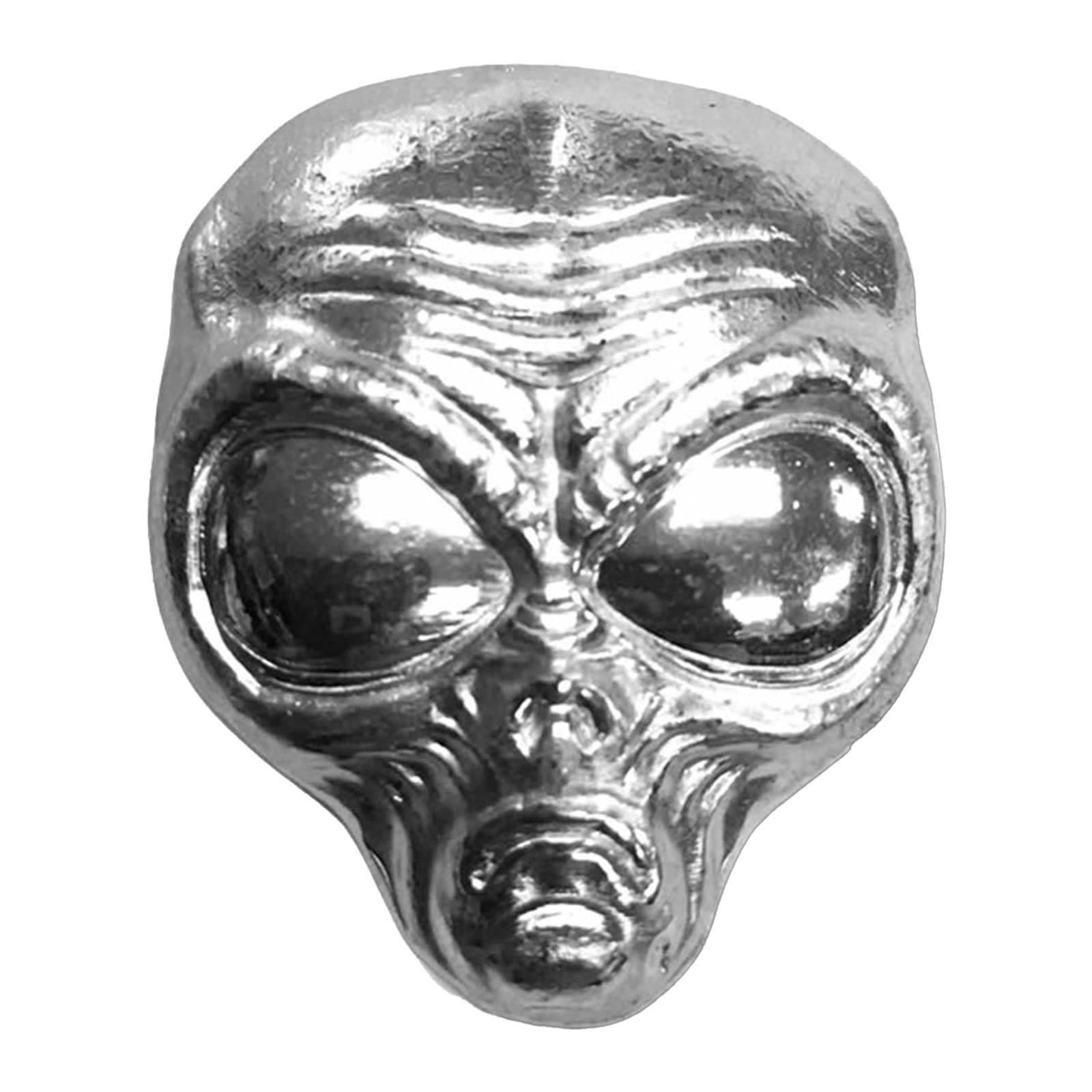 Buy 2 oz Silver 3D Alien Head Bar, image 1