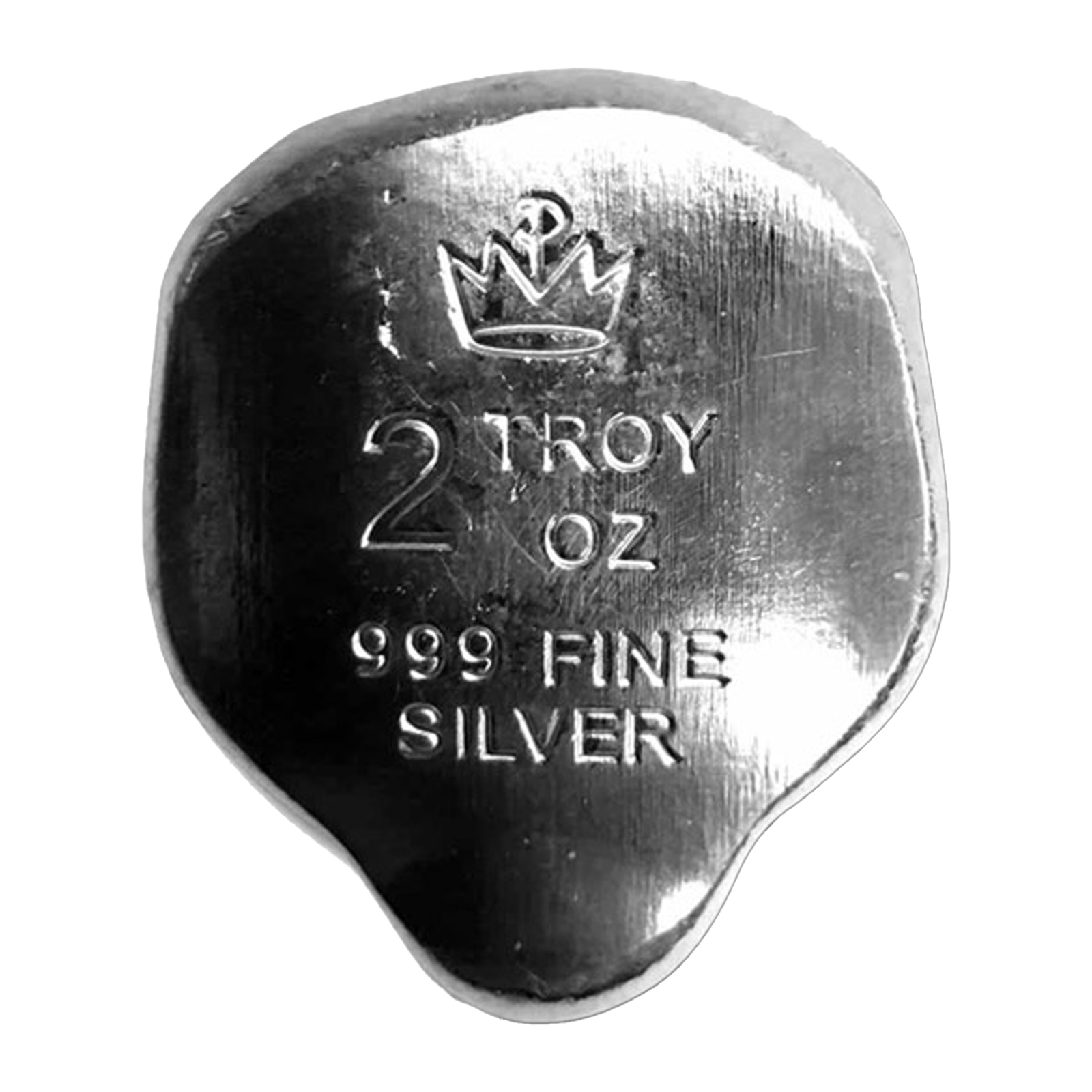 Buy 2 oz Silver 3D Alien Head Bar, image 3