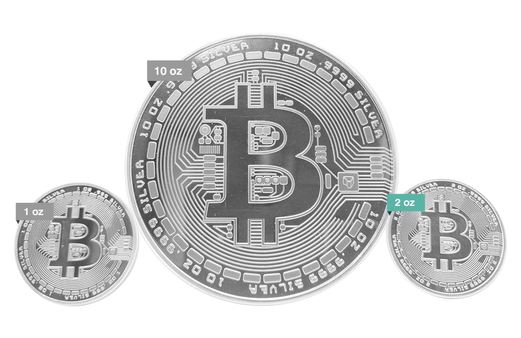 2 oz Silver Bitcoin Round .9999, image 4