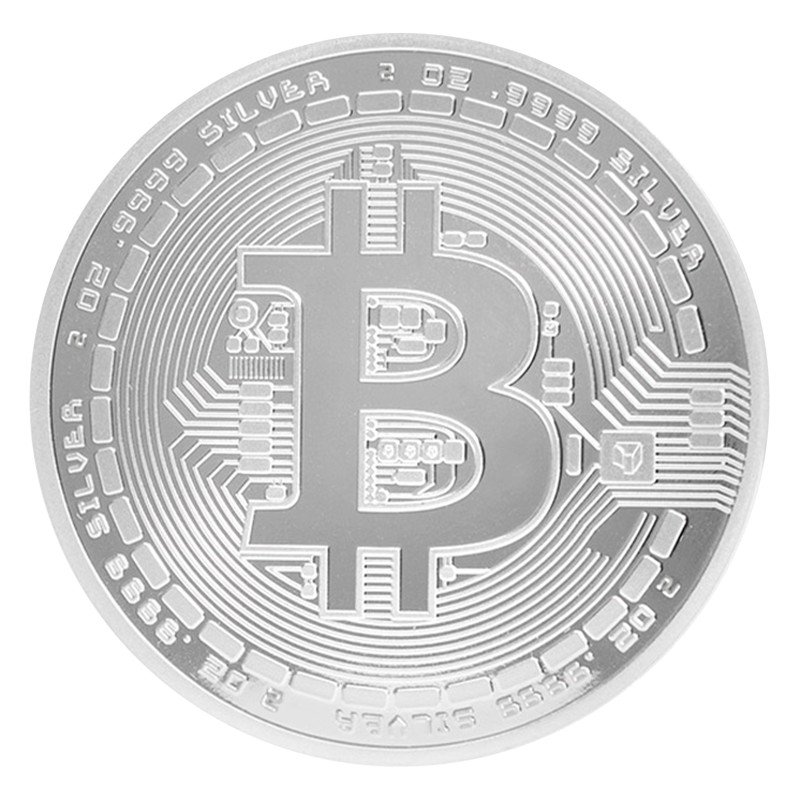 Buy 2 oz Silver Bitcoin Round .9999, image 0