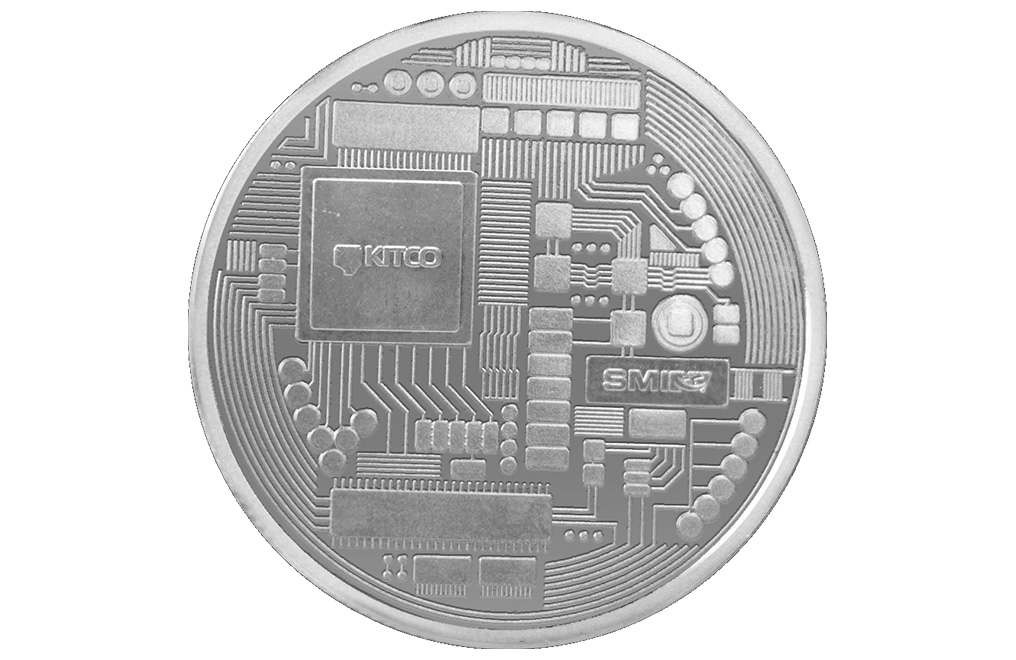 2 oz Silver Cryptocurrency Bitcoin and Ethereum Round Set, image 4