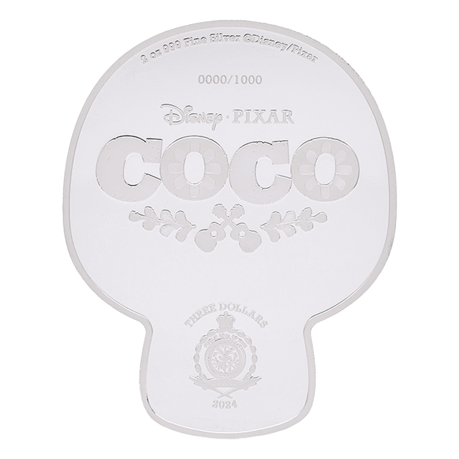 Buy 2 oz Silver Disney Coco Remember Me Coin (2024), image 1