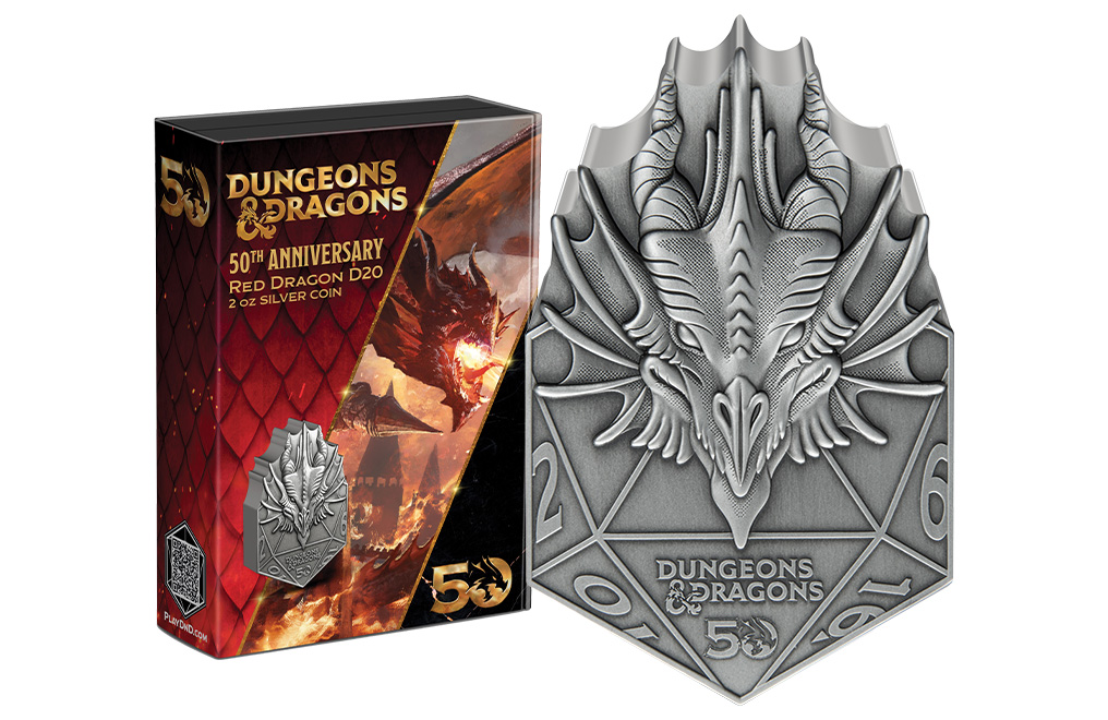 Buy 2 oz Silver Dungeons and Dragons 50th Anniversary Coin (2024), image 2