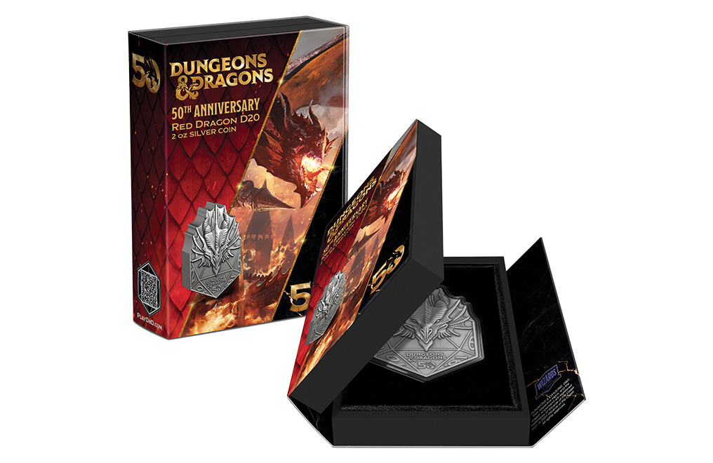 Buy 2 oz Silver Dungeons and Dragons 50th Anniversary Coin (2024), image 4