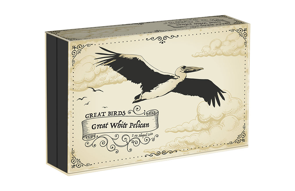 Buy 2 oz Silver Great Birds Great White Pelican Coin (2024), image 4