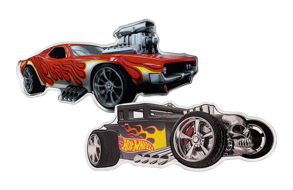 Buy 2 oz Silver Hot Wheels™ Rodger Dodger™ and Bone Shaker™ Coin Bundle, image 1